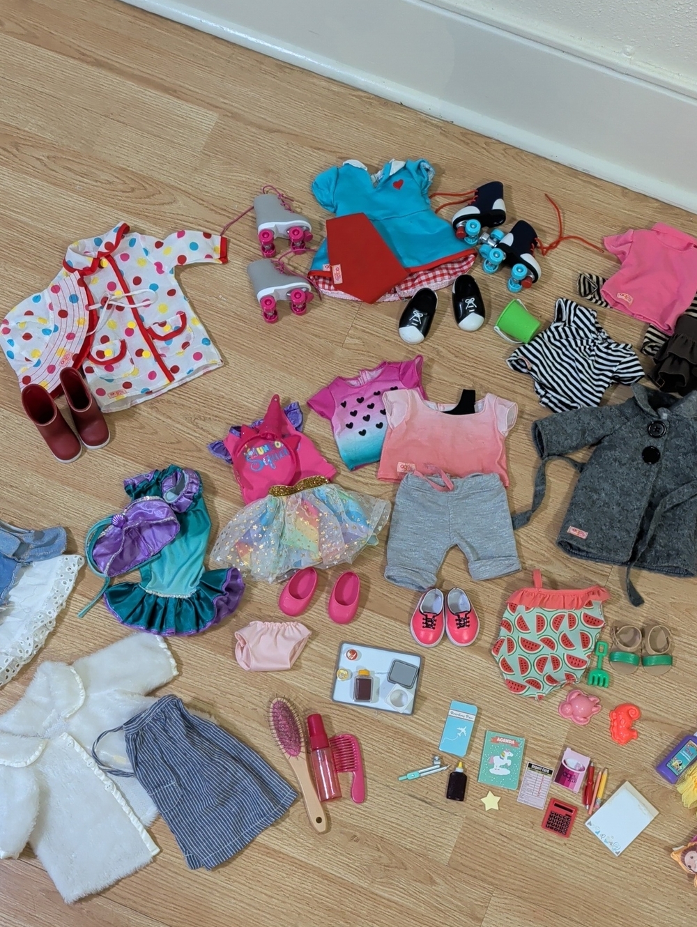 Lot Of Our Generation Doll Clothing And Accessories